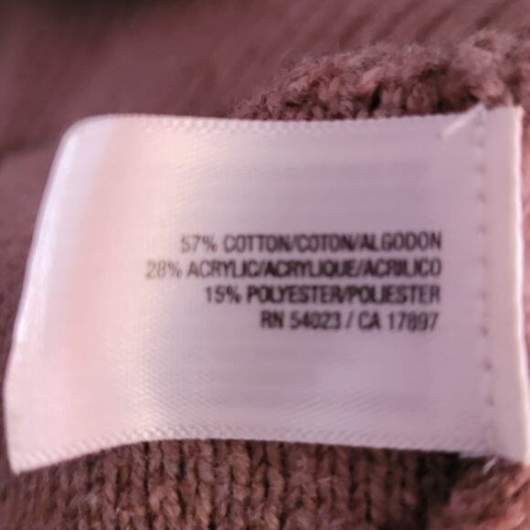 OLD NAVY Women Tan Mixed Stitch Knit Sweater Sz L Neutral Cable Fisherman Cozy - Picture 7 of 8